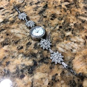 Kate Space Silver Flowered Watch, NEW CONDITION
